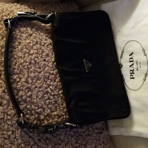 Prada Leather and Nylon Handbag